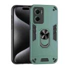 For Xiaomi Redmi Note 11E Shockproof Metal Ring Holder Phone Case(Green) - 1