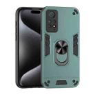 For Xiaomi Redmi Note 11 Pro 4G Shockproof Metal Ring Holder Phone Case(Green) - 1