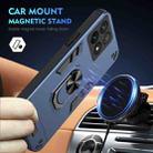 For Xiaomi Poco X6 Pro 5G Shockproof Metal Ring Holder Phone Case(Blue) - 2