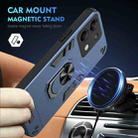 For Xiaomi Redmi Note 13 Shockproof Metal Ring Holder Phone Case(Blue) - 2