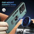 For Xiaomi Redmi Note 13 Shockproof Metal Ring Holder Phone Case(Green) - 2