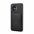 For OnePlus Ace 3 D04 Calf Texture Dual Card Slot Holder Phone Case(Black) - 1