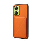 For OnePlus Nord CE 3 Lite D04 Calf Texture Dual Card Slot Holder Phone Case(Orange) - 1