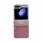 For Samsung Galaxy Z Flip5 5G Skin Feel PC Flash Paper Shockproof Phone Case(Pink Silver Gradient) - 1