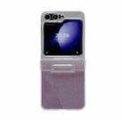 For Samsung Galaxy Z Flip5 5G Skin Feel PC Flash Paper Shockproof Phone Case(Purple Silver Gradient) - 1