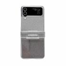 For Samsung Galaxy Z Flip4 5G Skin Feel PC Flash Paper Shockproof Phone Case(Black Silver Gradient) - 1
