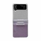 For Samsung Galaxy Z Flip3 5G Skin Feel PC Flash Paper Shockproof Phone Case(Purple Silver Gradient) - 1