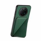 For Huawei Mate 50 Pro D04 Calf Texture Dual Card Slot Holder Phone Case(Green) - 3