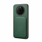 For Huawei Mate 50 D04 Calf Texture Dual Card Slot Holder Phone Case(Green) - 1