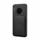 For Huawei Mate 30 Pro D04 Calf Texture Dual Card Slot Holder Phone Case(Black) - 1