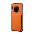 For Huawei Mate 30 Pro D04 Calf Texture Dual Card Slot Holder Phone Case(Orange) - 1