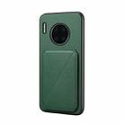 For Huawei Mate 30 Pro D04 Calf Texture Dual Card Slot Holder Phone Case(Green) - 1