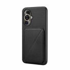 For Huawei nova 11 D04 Calf Texture Dual Card Slot Holder Phone Case(Black) - 1