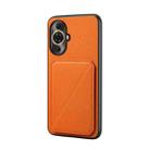 For Huawei nova 11 Pro / nova 11 Ultra D04 Calf Texture Dual Card Slot Holder Phone Case(Orange) - 1