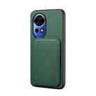 For Huawei nova 12 D04 Calf Texture Dual Card Slot Holder Phone Case(Green) - 1