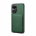 For Huawei nova 12 Pro D04 Calf Texture Dual Card Slot Holder Phone Case(Green) - 1