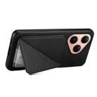 For Huawei Pura 80 5G D04 Calf Texture Dual Card Slot Holder Phone Case(Black) - 3