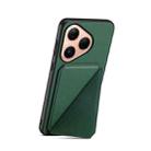 For Huawei Pura 80 5G D04 Calf Texture Dual Card Slot Holder Phone Case(Green) - 2