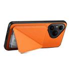 For Huawei Pura 80 Pro / 80 Pro+ 5G D04 Calf Texture Dual Card Slot Holder Phone Case(Orange) - 3