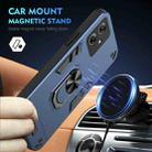 For Motorola Moto G64 5G Shockproof Metal Ring Holder Phone Case(Blue) - 2