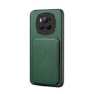 For Honor Magic6 Pro 5G D04 Calf Texture Dual Card Slot Holder Phone Case(Green) - 1