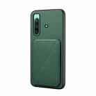 For Sony Xperia 10 IV D04 Calf Texture Dual Card Slot Holder Phone Case(Green) - 1