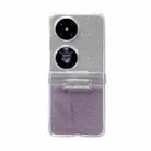 For Huawei Pocket 2 Skin Feel PC Flash Paper Shockproof Phone Case(Purple Silver Gradient) - 1