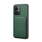 For Xiaomi Redmi Note 12 5G Global/Note 12R Pro D04 Calf Texture Dual Card Slot Holder Phone Case(Green) - 1