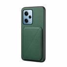 For Xiaomi Redmi Note 12 Pro 5G Global D04 Calf Texture Dual Card Slot Holder Phone Case(Green) - 1