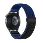 18mm Two-color Magnetic Braided Nylon Watch Band(Blue Black) - 1