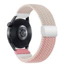 18mm Two-color Magnetic Braided Nylon Watch Band(Starlight Pink) - 1