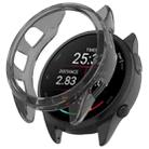 For Garmin Forerunner 165 / 165 Music Half Pack Hollow TPU Watch Protective Case(Transparent Black) - 1