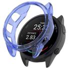 For Garmin Forerunner 165 / 165 Music Half Pack Hollow TPU Watch Protective Case(Transparent Blue) - 1