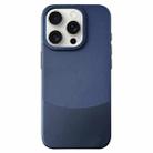 For iPhone 15 Pro Max Napa Texture PC + Leather Phone Case(Royal Blue) - 1