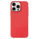 For iPhone 15 Pro Napa Texture PC + Leather Phone Case(Red) - 1