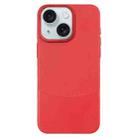 For iPhone 15 Plus Napa Texture PC + Leather Phone Case(Red) - 1
