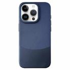 For iPhone 14 Pro Napa Texture PC + Leather Phone Case(Royal Blue) - 1