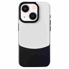 For iPhone 13 Napa Texture PC + Leather Phone Case(Panda Black) - 1
