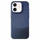 For iPhone 12 / 12 Pro Napa Texture PC + Leather Phone Case(Royal Blue) - 1