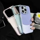 For iPhone 11 Napa Texture PC + Leather Phone Case(Cyan) - 3