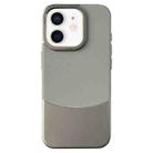 For iPhone 11 Napa Texture PC + Leather Phone Case(Grey) - 1