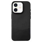 For iPhone 11 Napa Texture PC + Leather Phone Case(Black) - 1