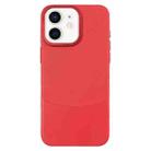 For iPhone 11 Napa Texture PC + Leather Phone Case(Red) - 1