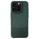 For iPhone 16 Pro Max Napa Texture PC + Leather Phone Case(Dark Green) - 1