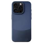 For iPhone 16 Pro Max Napa Texture PC + Leather Phone Case(Royal Blue) - 1