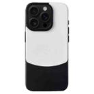 For iPhone 16 Pro Napa Texture PC + Leather Phone Case(Panda Black) - 1