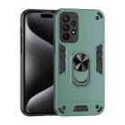 For Samsung Galaxy A23 Shockproof Metal Ring Holder Phone Case(Green) - 1