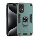 For Samsung Galaxy A53 5G Shockproof Metal Ring Holder Phone Case(Green) - 1