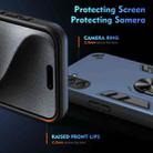 For Samsung Galaxy M55 Shockproof Metal Ring Holder Phone Case(Blue) - 3