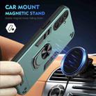 For Samsung Galaxy M55 Shockproof Metal Ring Holder Phone Case(Green) - 2